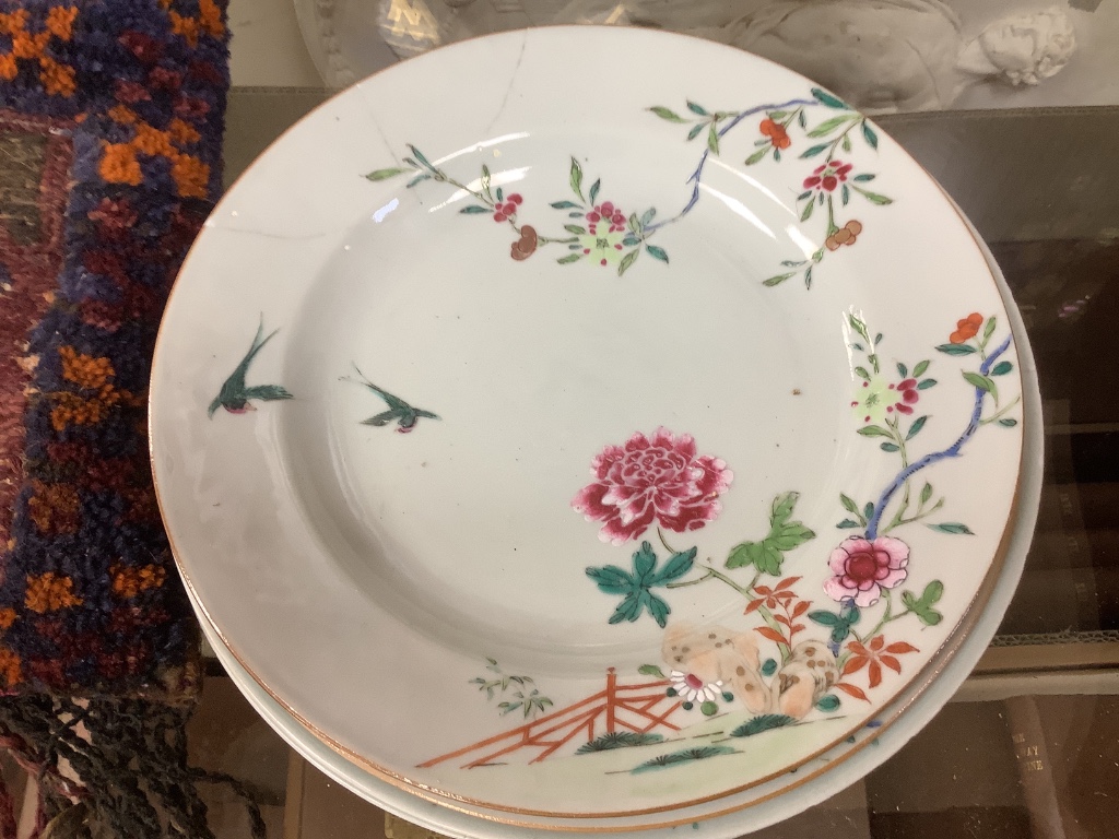 Six Chinese export plates